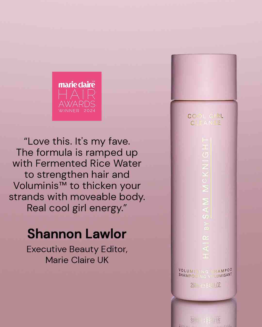 Sam McKnight Cool Girl Volume Cleansing Shampoo