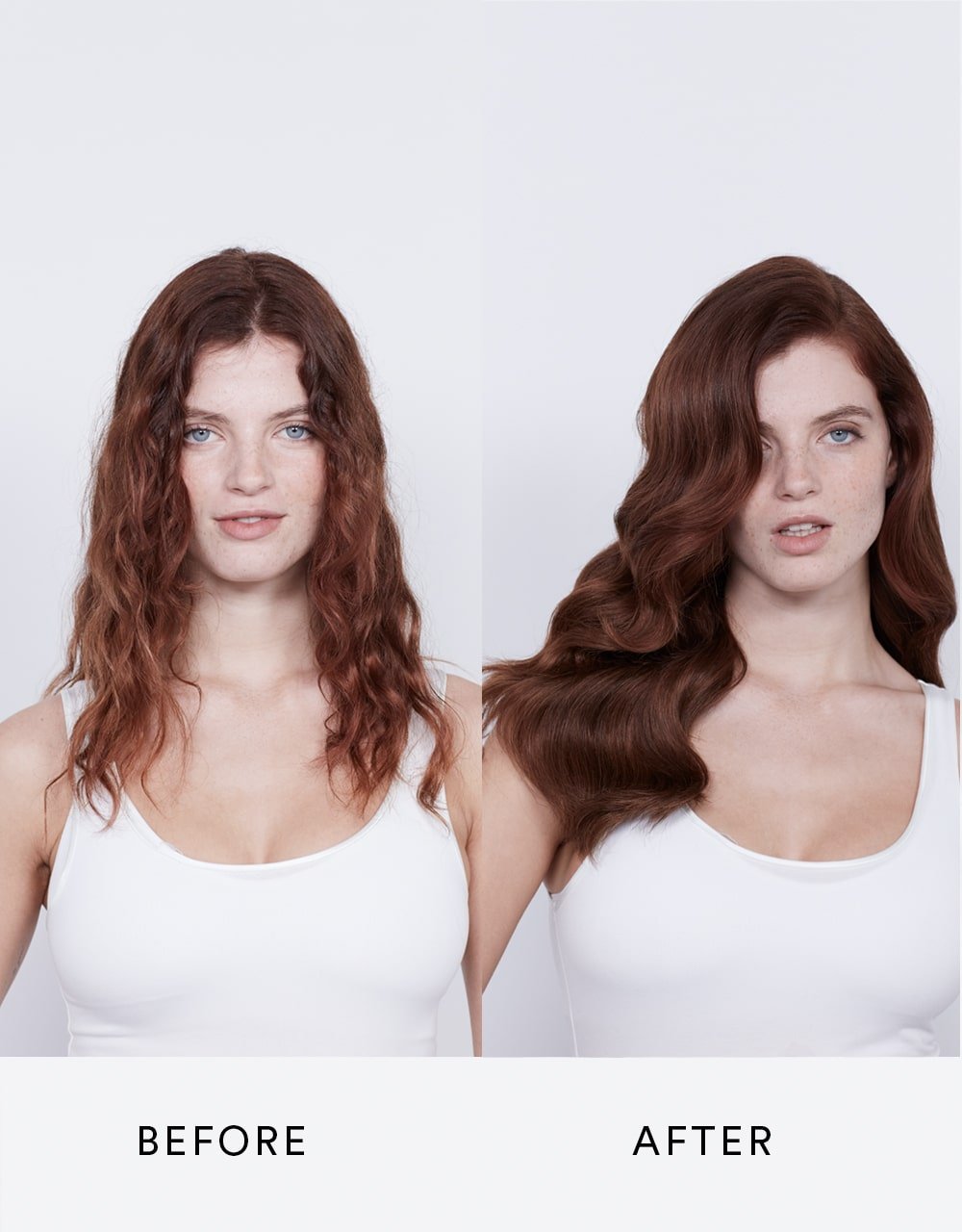 Sam McKnight Dressed to Kill Define & Defrizz Creme – Vorher-Nachher