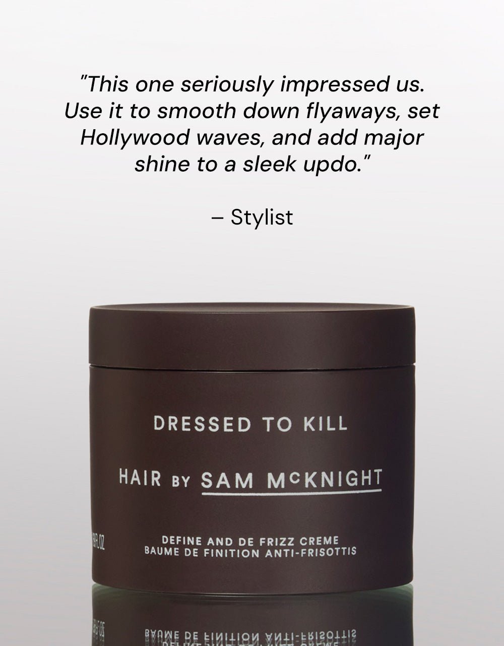 Sam McKnight Dressed to Kill Define & Defrizz Creme – Lifestyle 3
